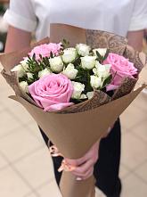 Букет цветов из:  Розы #REPLACE_PRED# Пинеровке