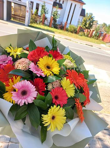 Букет цветов из: Герберы в Пинеровке